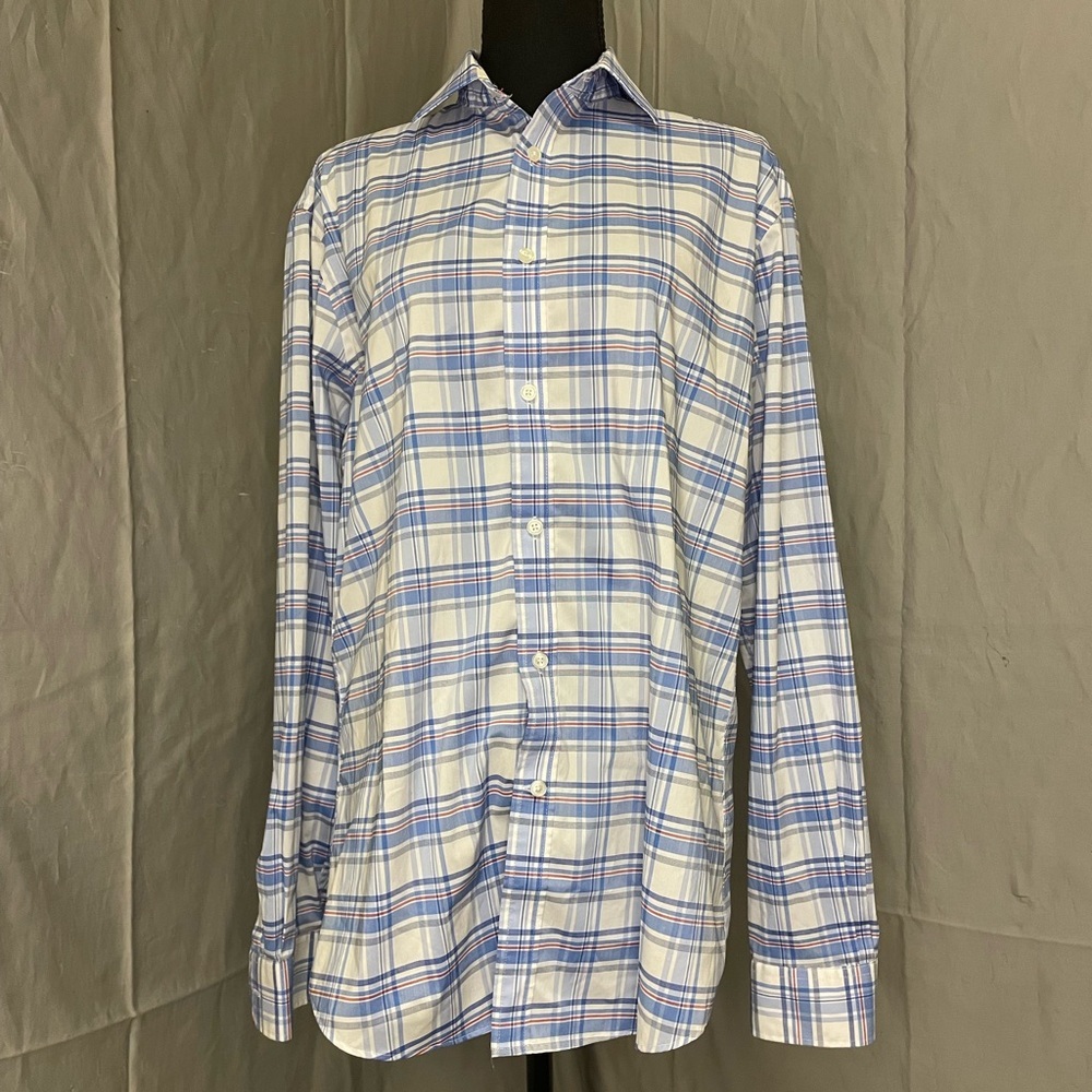 Tommy Hilfiger THFlex Cool Athletic Fit Red, Blue and White Checkered DressShirt